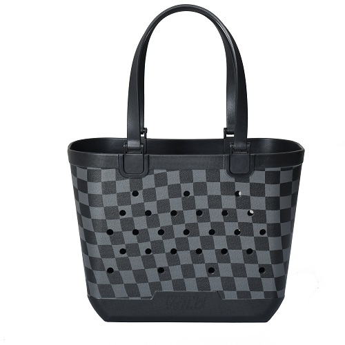 black checkerboard pattern