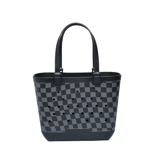 Checkered Pattern Beach Bag