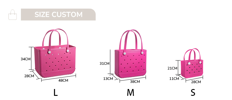 Custom logo EVA beach bag factory production